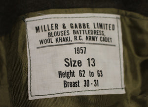 1950's Royal Canadian Army Cadet Battledress Jackets - Choose Size - Used