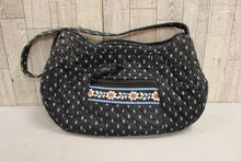 Load image into Gallery viewer, Vera Bradley Alpine Black Small Shoulder Bag - Used