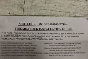 Shotlock Firearm Cable Gun Lock with Colt Manual - 10000-PTR-4 - New