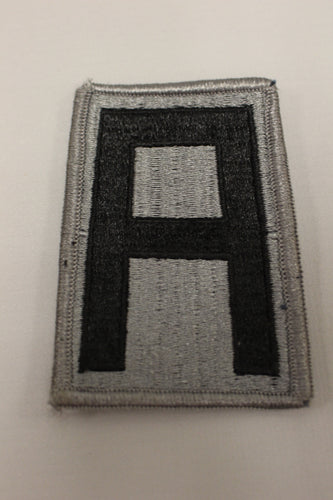 1st Army OCP Patch with Hook Fastener - Gray - Used