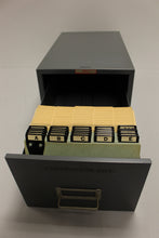 Load image into Gallery viewer, Vintage GWS Metal Contractors Card File Box - Used