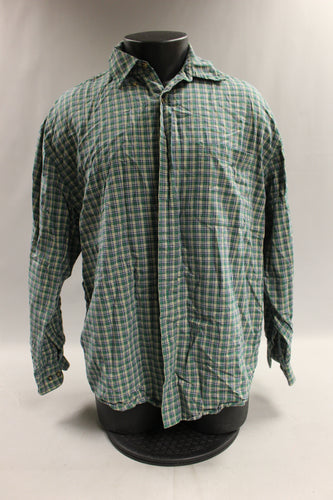 Eddie Bauer Men's Long Sleeve Plaid Shirt - Large - Used