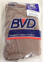Load image into Gallery viewer, Set of 3 BVD Men's Briefs - Size: 32 - Brown - 8420-01-112-1959 - New