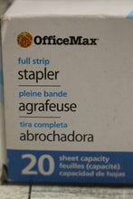 Load image into Gallery viewer, OfficeMax Full Strip Stapler - Standard Stapler- 20 Sheet Capacity - New