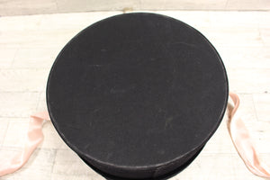 Vintage Velvet Hat Box - Black - Used