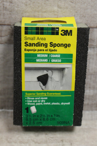 3M Small Area Medium Coarse Sanding Sponge -New