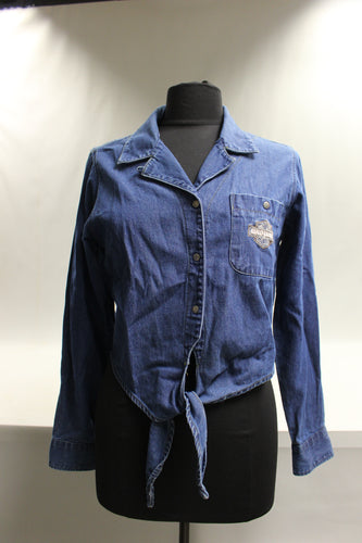 Harley Davidson Women's Denim Shirt - Small - Used