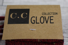 Load image into Gallery viewer, C.C. Burgandy Confetti Women&#39;s Gloves with Tassel- New