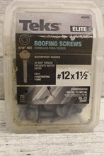 Load image into Gallery viewer, Teks Elite #12 X 1-1/2 In. 5/16 Inch Hex Head Roofing Screws - 63 Count - New