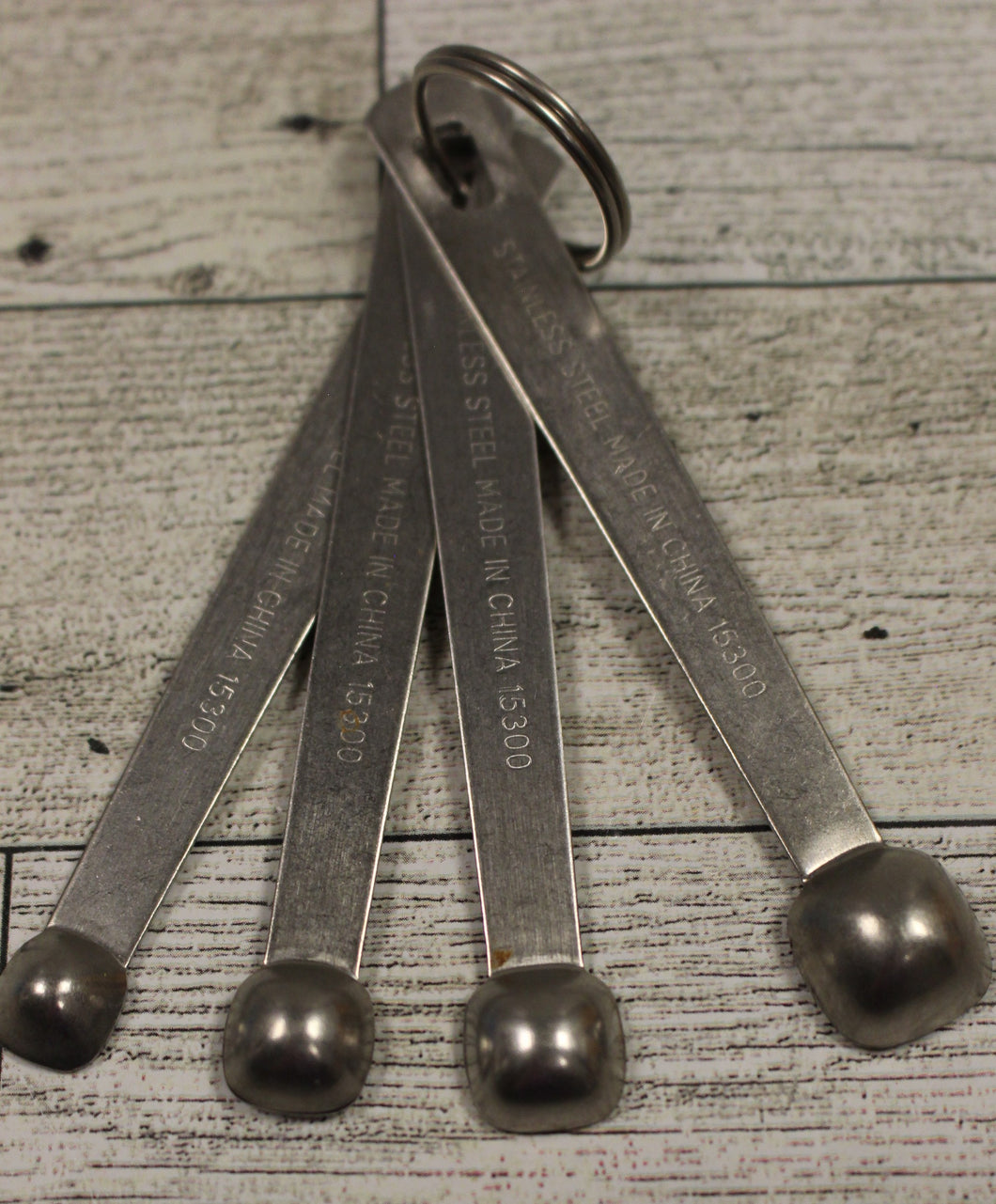 Vintage Measuring Spoons - Tad Pinch, Dash, Smidgen, Stainless Steel - Used