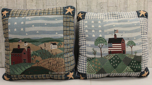 Warren Kimble Set of 2 Throw Pillows - Country - Used