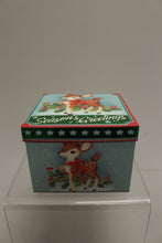 Load image into Gallery viewer, Lindy Bowman Season's Greetings Christmas Gift Box - 6" x 4" - New