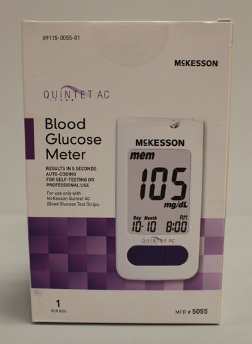 McKesson Blood Glucose Meter - 5055 - Quintet AC - New Sealed