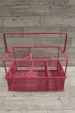 Load image into Gallery viewer, Pink Metal Mesh Organizer - Used