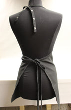 Load image into Gallery viewer, Fame Fabrics Adjustable V Neck Black Apron - F23 - Used