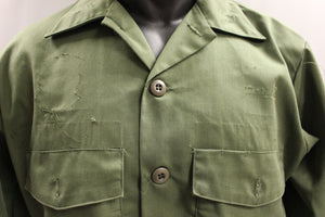 US Army Men's OD Long Sleeve Button Up Utility Shirt - Choose Size - Used