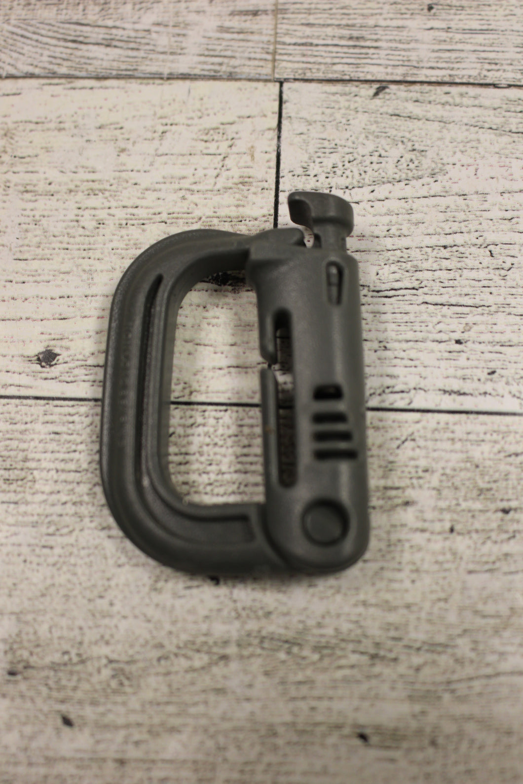 Military Issued GrimLoc D-Ring Locking Carabiner - Molle Webbing - Foliage Green