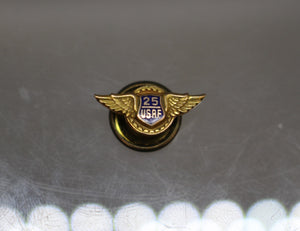1950s USAF Air Force 25 Years of Service 10K Lapel Pin - Used