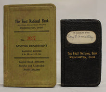 Load image into Gallery viewer, Vintage The First National Bank of 1938 Wilmington Ohio Account Books