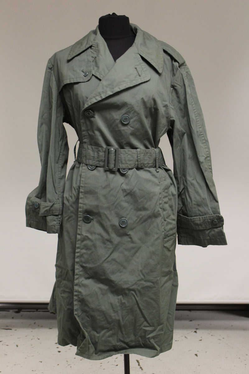 US Army Men's Quarpel Overcoat Raincoat with Belt - 36S - 8405-965-214 ...