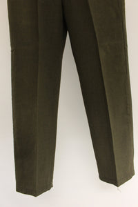 US Army Men's Wool Serge Green Trousers - 32S - 8405-00-082-2769 - Used