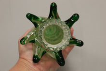 Load image into Gallery viewer, Murano 10" Spiral Christmas Tree - Green with Gold Flake - Used