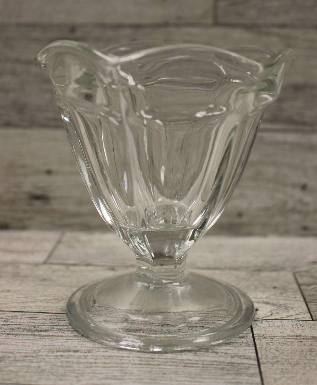Anchor Hocking Ice Cream Low Sherbet Fountainware Glass - Clear - Used