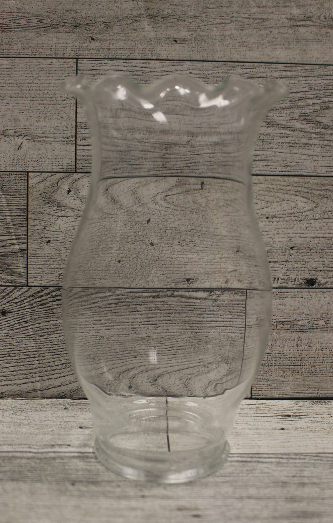 Vintage Ruffled Rim Glass Lamp Shade Globe - 6