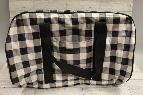 Lancome Travel Bag - Black/White Checked - Used