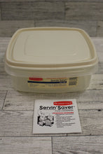 Load image into Gallery viewer, Vintage 1988 Rubbermaid Servin&#39; Saver with Almond Lid - 1.4 Qt - JL1-3871