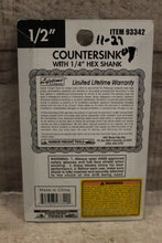 Load image into Gallery viewer, Harbor Freight Lifetime Carbide 1/2&quot; Countersink With 1/4&quot; Hex Shank -New