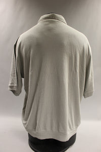 Duke Haband Men's Zip Up Vest Shirt With Pockets Size Large -Grey-Used
