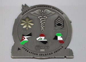 212th Med Det Cosc Gryphons Challenge Coin - 2018 - Operation Spartan Shield