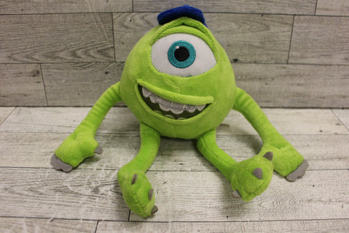 Disney Pixar Monsters Inc University Mike Wazowski Plush Stuffed Animal - Used
