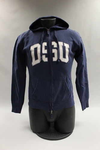 Russell Athletic Delaware State University Blue Zip Up Hoodie - Large - Used