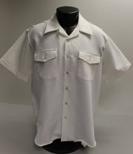 Load image into Gallery viewer, US Navy Creighton Short Sleeve White Button Up Dress Shirt - Size: 17-17.5 XL