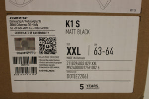 AGV K1 S Helmet - XXLarge (2XL) - Matte Black - New