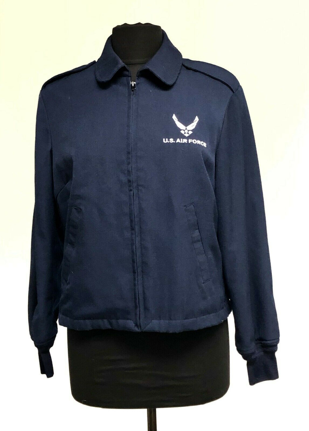 US DSCP AF Air Force Men's Blue Lightweight Jacket with Logo - 38S - Used