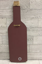 Load image into Gallery viewer, Wooden Wine Bottle Wall Art Decor - 5 o'clock Somewhere - 15" tall - Used