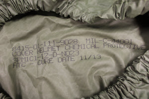 US Military Chemical Protective Helmet Cover - 8415-01-111-9028 - Used