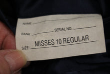 Load image into Gallery viewer, US Air Force AF Women's Blue Officer Dress Coat With Shoulders - 10 Misses Reg