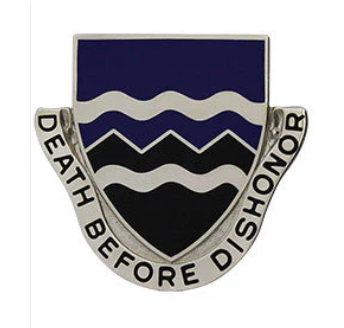 397th Regiment Unit Crest Pin (Death Before Dishonor) - New