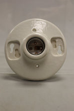 Load image into Gallery viewer, Leviton Keyless Porcelain Lampholder - 9875 - Medium Base - New