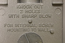 Load image into Gallery viewer, Slater B-33 WEATHERPROOF Cast Aluminum Universal Box Knockout Mounting Box