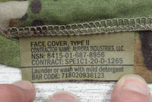 Load image into Gallery viewer, US Military Type 2 Multicam Face Cover - 8415-01-687-8956 - Used