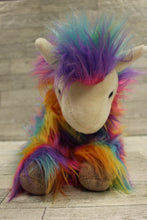 Load image into Gallery viewer, Russ/Kelly Toy Fluffy Plush Rainbow Llama - Used