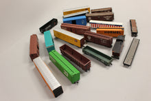 Load image into Gallery viewer, Lot of 18 Vintage Train Cars - Some for Parts - Used