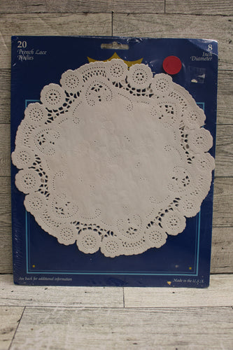 Vintage Paper French Lace Doilies - Set of 12 - 8