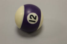 Load image into Gallery viewer, Vintage Number 12 Purple Striped Replacement Pool Ball - Used