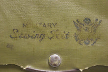 Load image into Gallery viewer, WWII US Army Military Sewing Kit with Contents - Thread Needles Buttons - Used